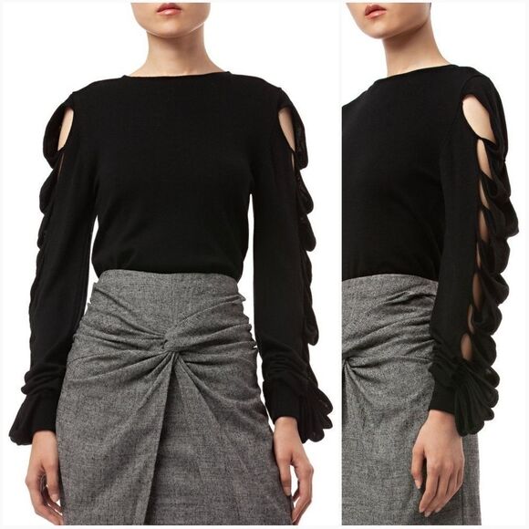 Amur Alana Merino Wool & Cashmere Sweater Sz M - Picture 1 of 8